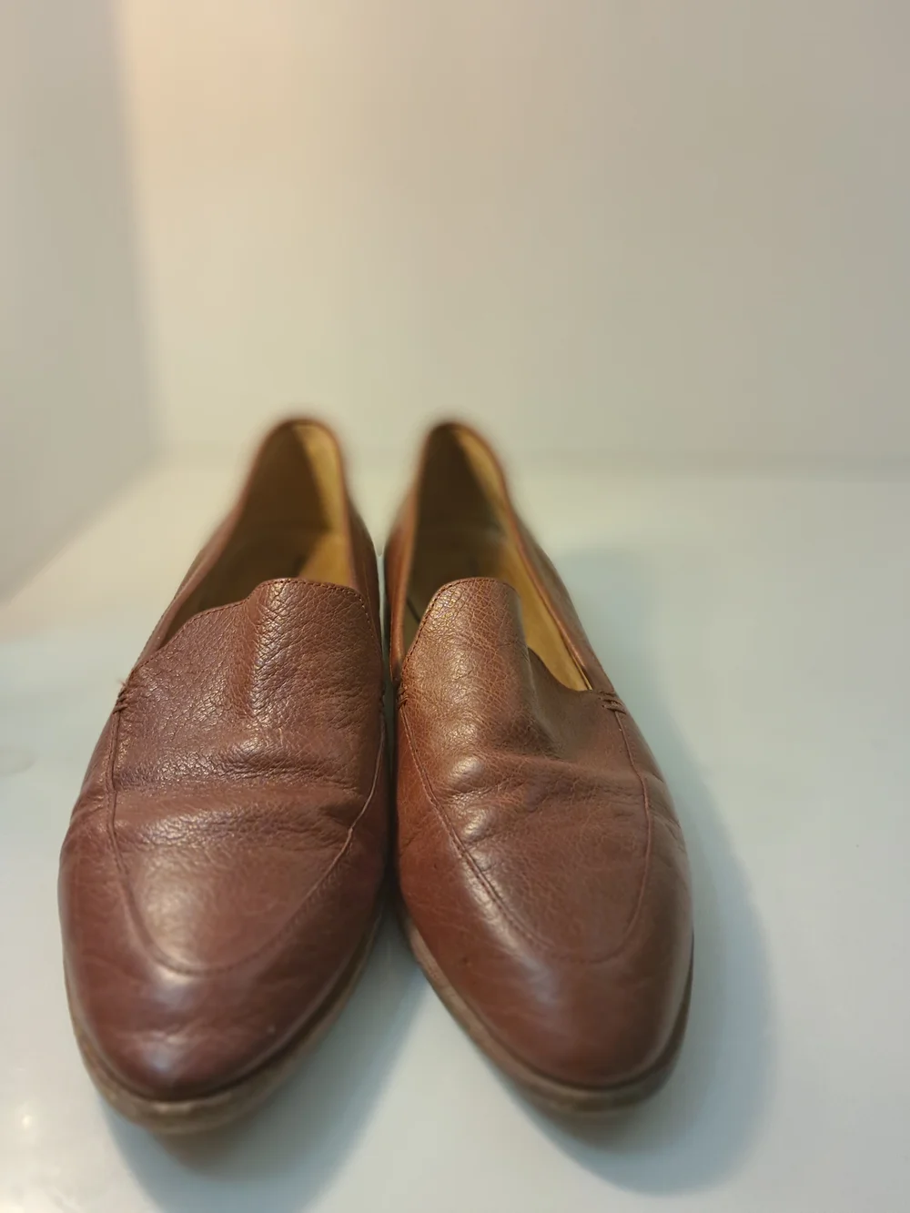 Jason Maxwell Brown Leather Slip-On Loafers